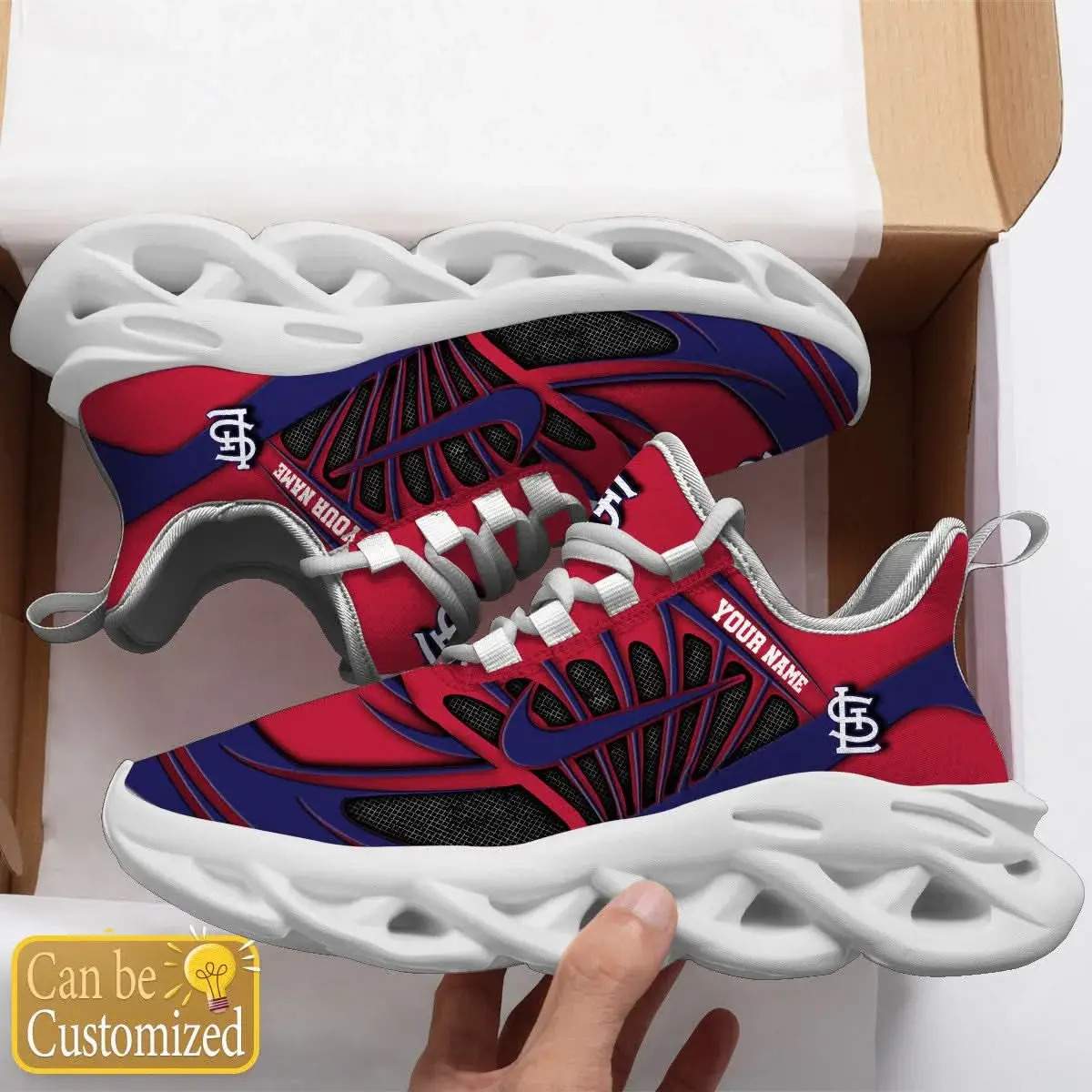 St. Louis Cardinals Custom Air-Style Sneakers V.3