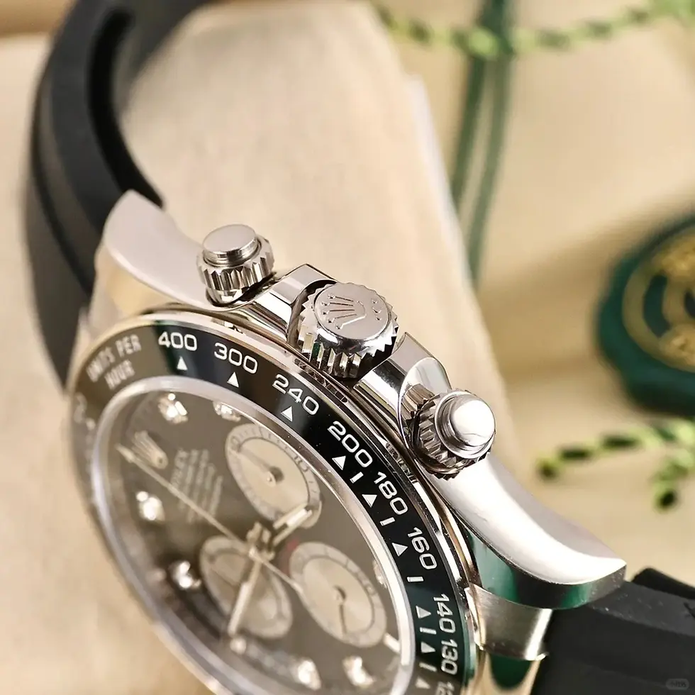 Thumbnail: Rolex Cosmograph Daytona White Gold with Black Cerachrom Bezel