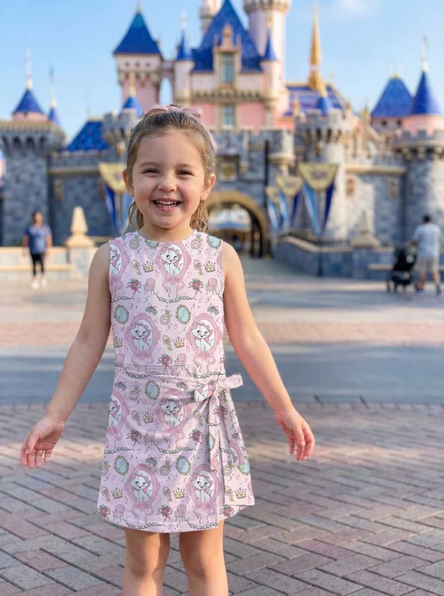 Thumbnail: Girls Aristocats Marie Outfit, Family Matching Tennis Dress Skirt