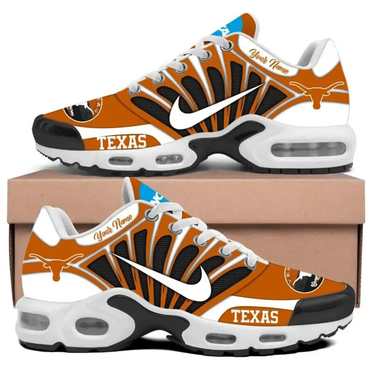 Texas Longhorns Custom Air-Style Sneakers V.2