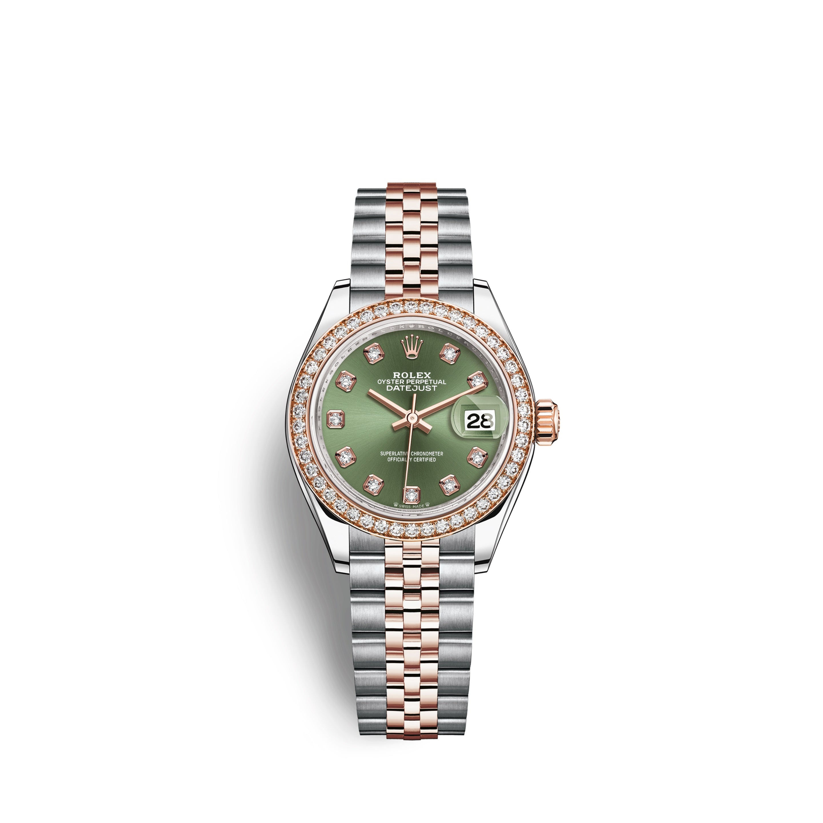 Rolex Lady-Datejust 28, Oystersteel and 18k Everose Gold Ref# 279381RBR-0007