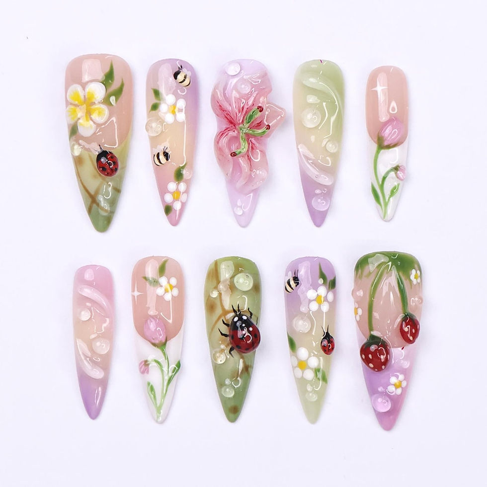 press on nails, custom nails, fake nails, Nails Art