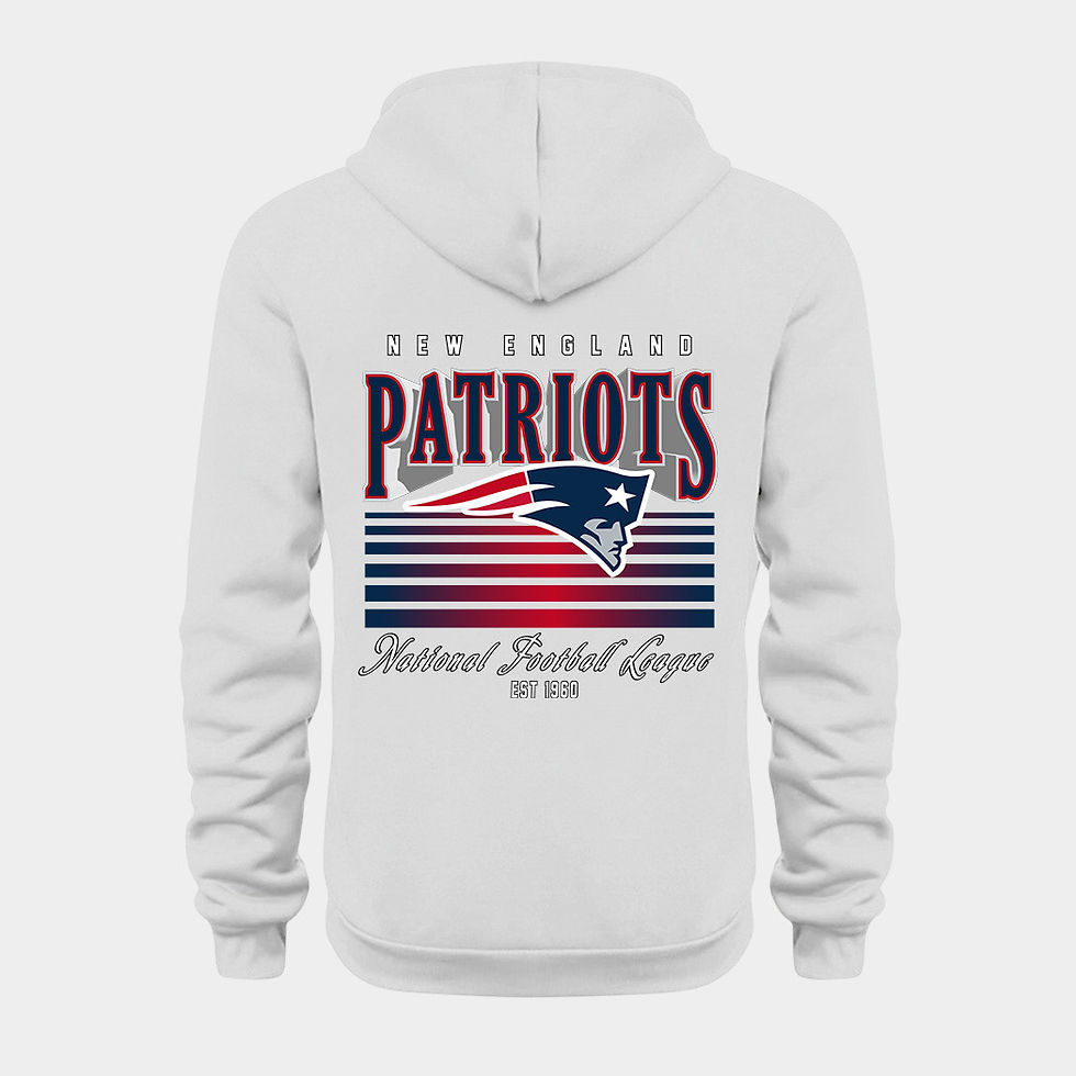Thumbnail: New England Patriots White Quarter Zip Hoodie