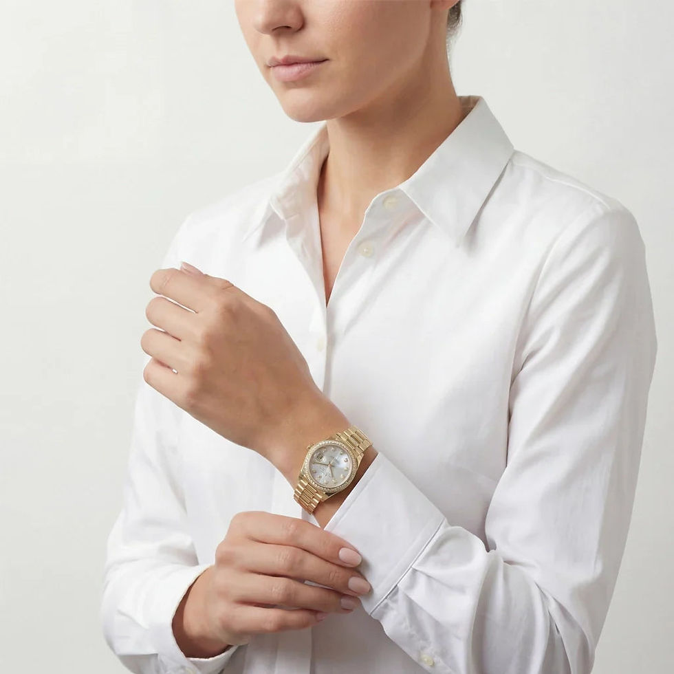 Thumbnail: Rolex Datejust Mother-of-Pearl Diamond Automatic Ladies Watch