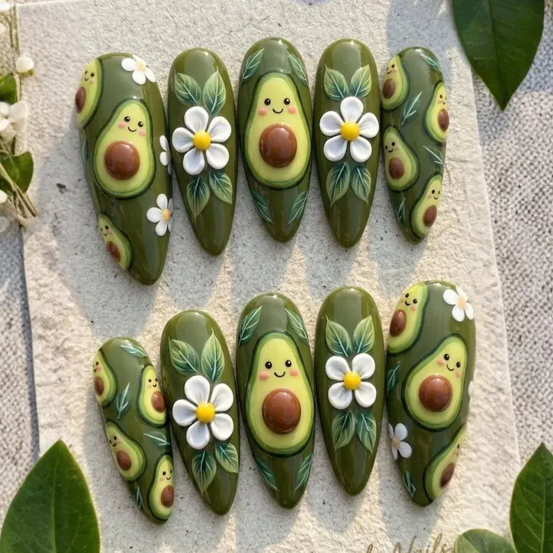 press on nails, custom press on nails, fake nails, Nails Art