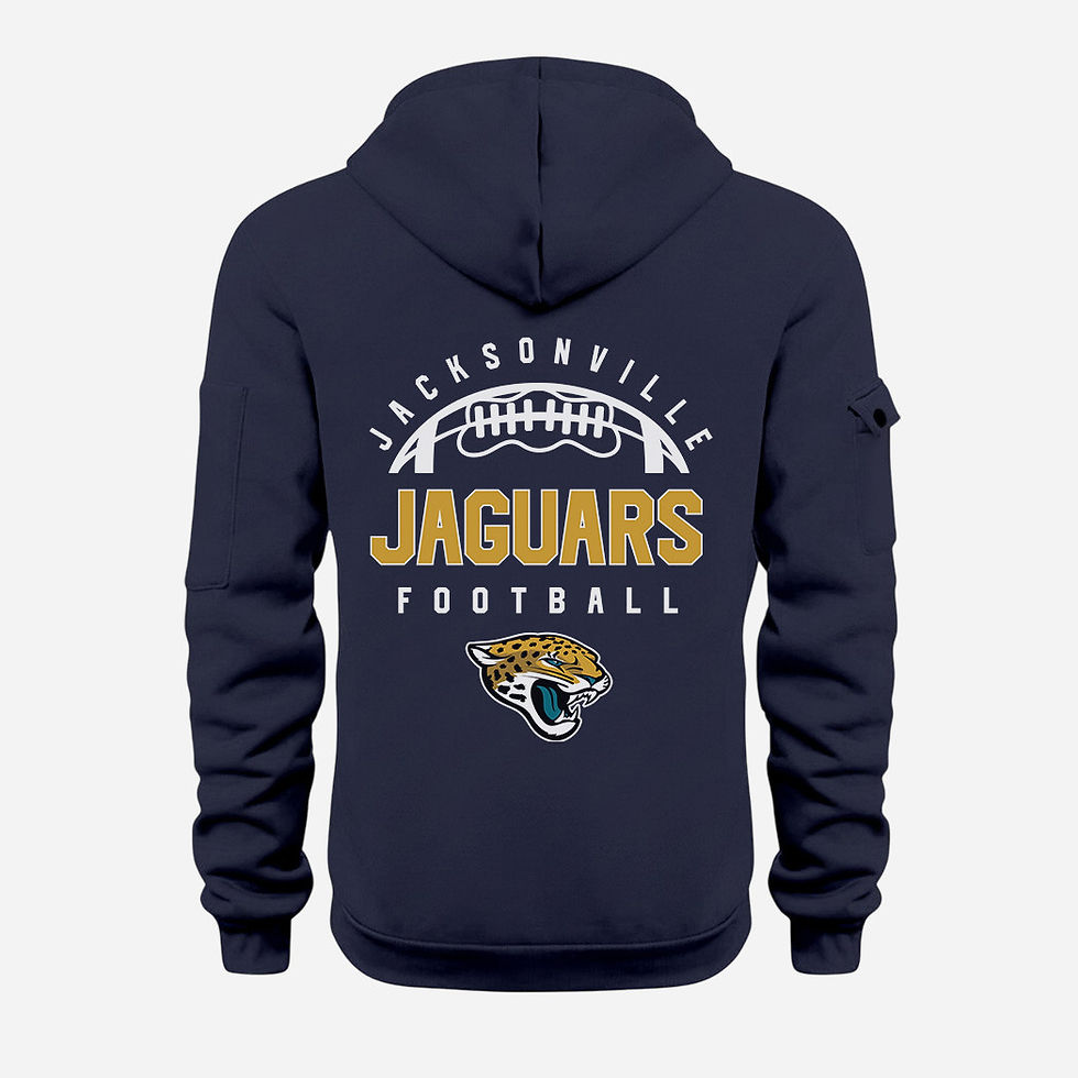 Thumbnail: Jacksonville Jaguars Navy Quarter Zip Hoodie