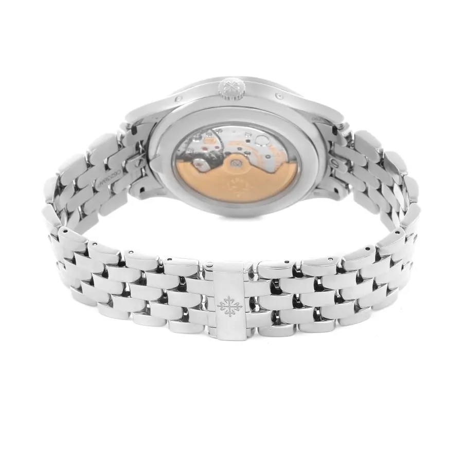 Thumbnail: Patek Philippe Complications 5396/1G-011 Steel Bracelet Blue Dial Watch
