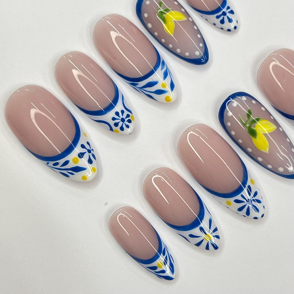 Thumbnail: press on nails, custom press on nails, fake nails, Nails Art