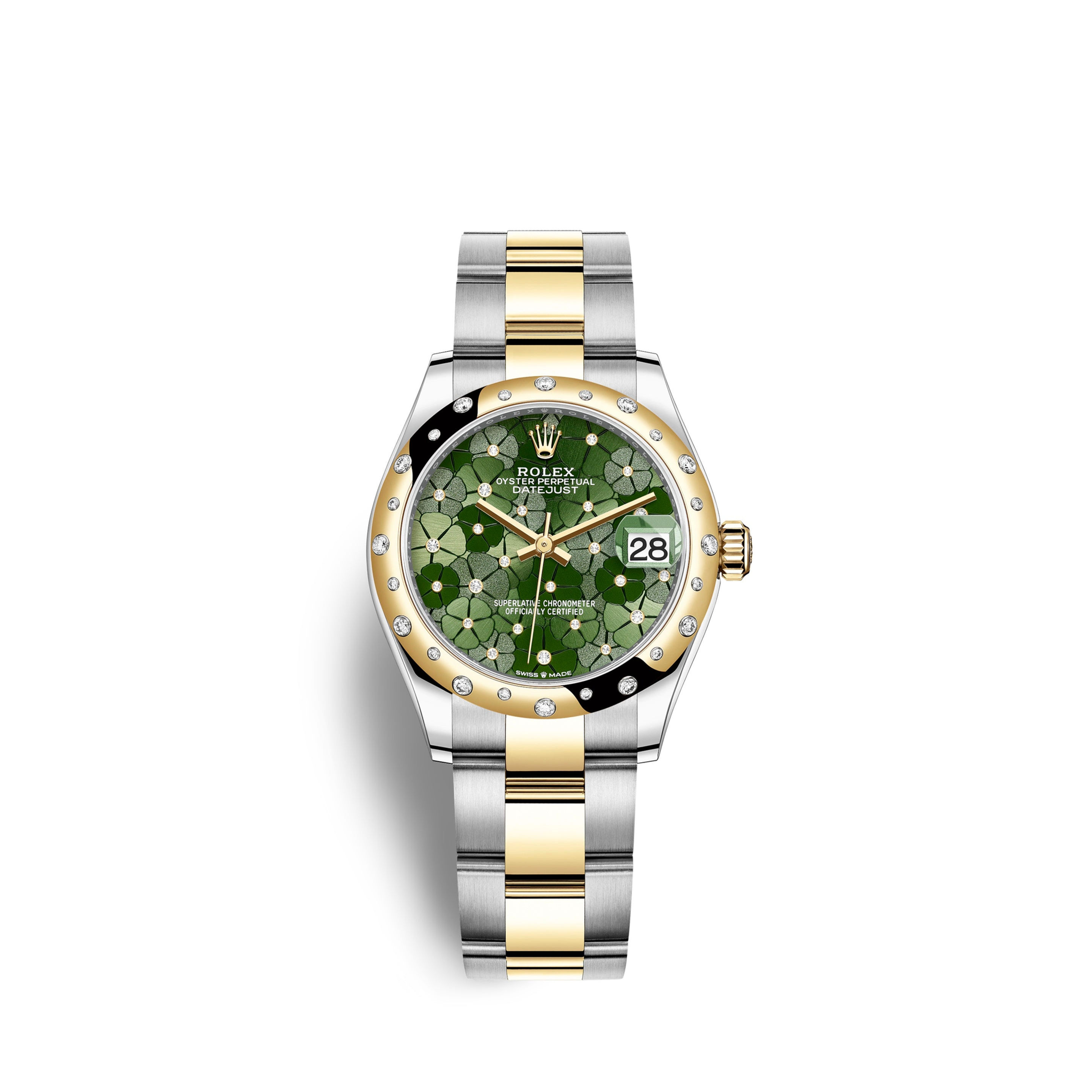 Rolex Datejust 31mm, Oystersteel & Yellow Gold with Diamonds Ref# 278343rbr-0031