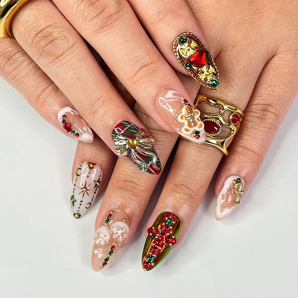 Thumbnail: press on nails, custom press on nails, fake nails, Nails Art