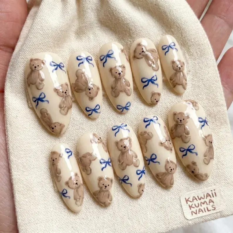 press on nails, custom press on nails, fake nails, Nails Art