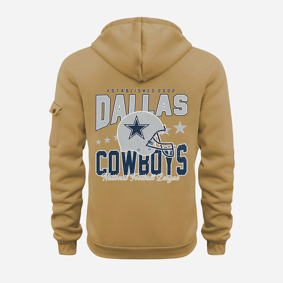 Thumbnail: Dallas Cowboys Gold Quarter Zip Hoodie