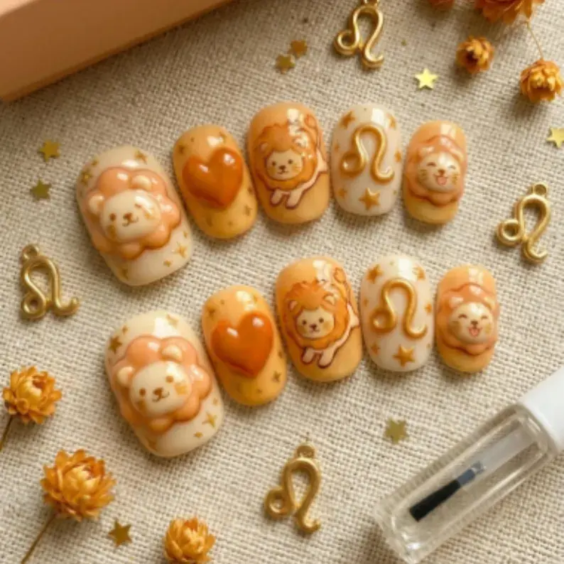 press on nails, custom press on nails, fake nails, Nails Art