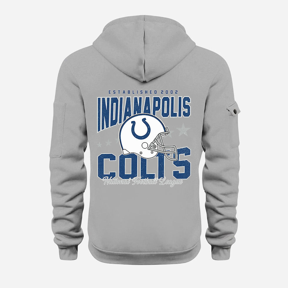 Thumbnail: Indianapolis Colts Grey Quarter Zip Hoodie