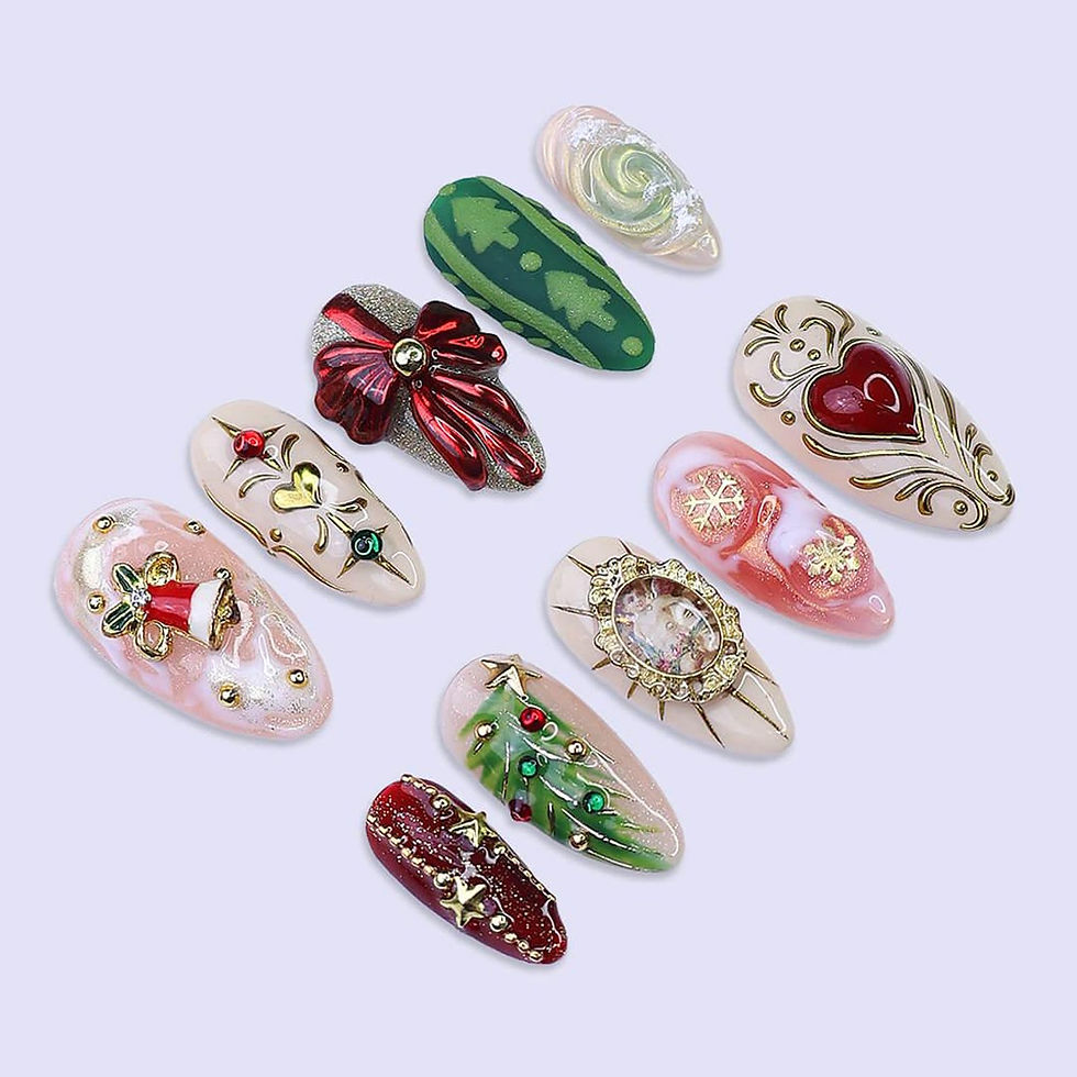 Thumbnail: press on nails, custom press on nails, fake nails, Nails Art