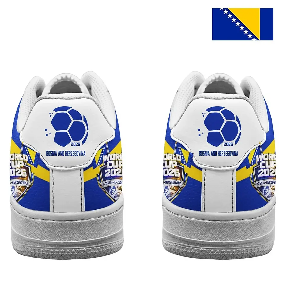 Thumbnail: Bosnia and Herzegovina WC26 Road to Glory Custom Custom Air Force 1 Sneakers