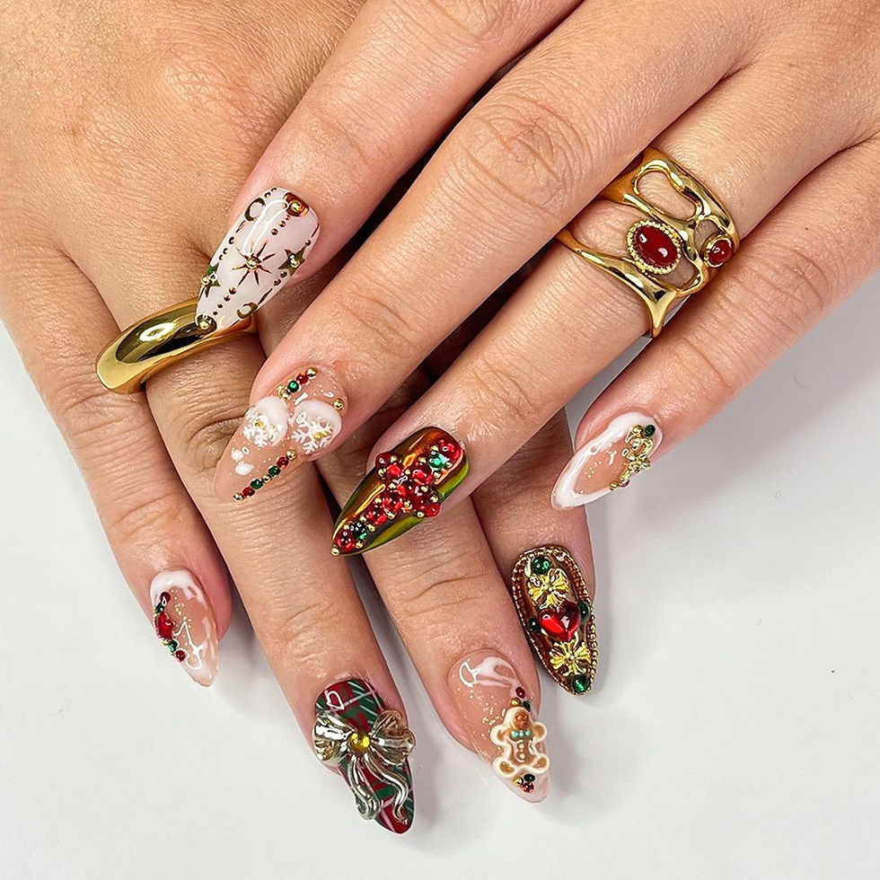 Thumbnail: press on nails, custom press on nails, fake nails, Nails Art