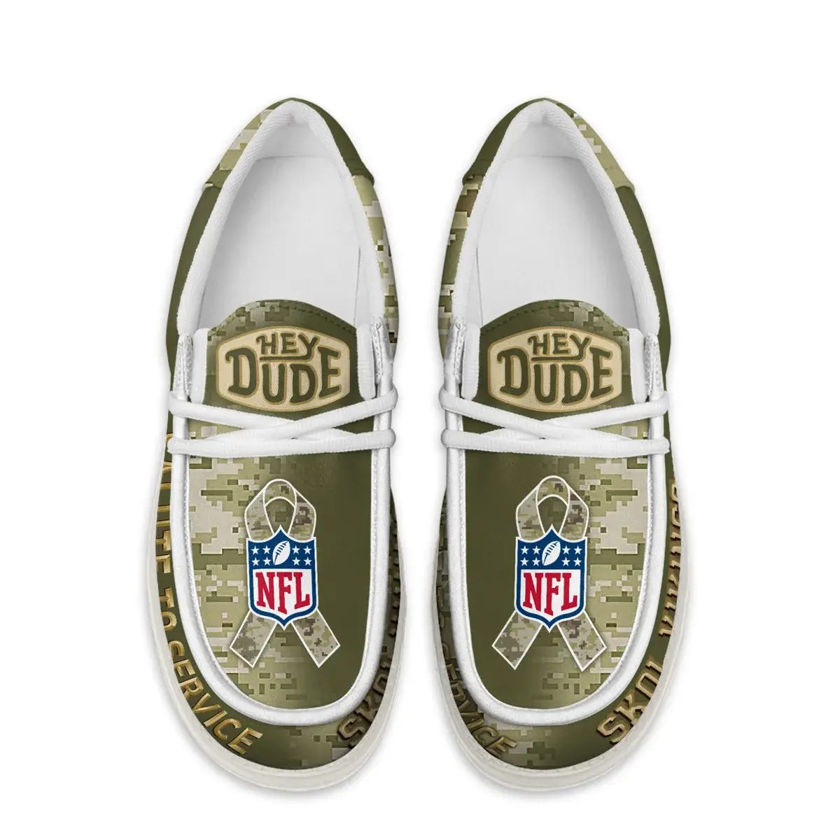 Minnesota Vikings Premium NFL Salute to Service Loafer Shoes