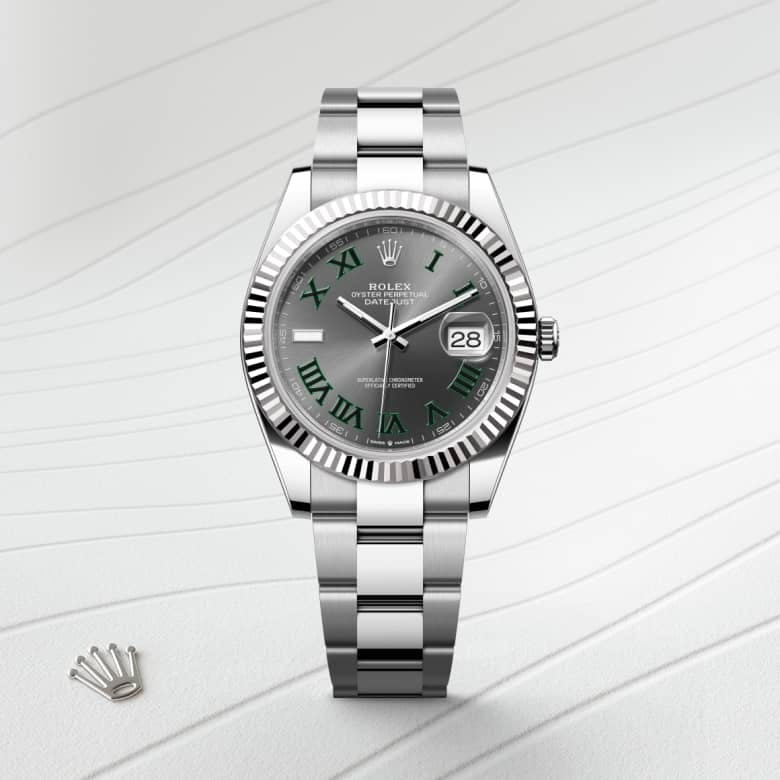Thumbnail: Rolex Datejust 41, Oystersteel & White Gold, Fluted Bezel Ref# 126334-0021