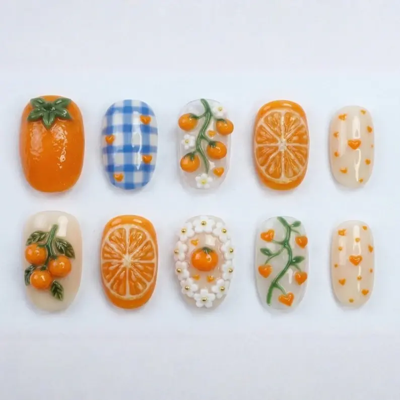 press on nails, custom press on nails, fake nails, Nails Art