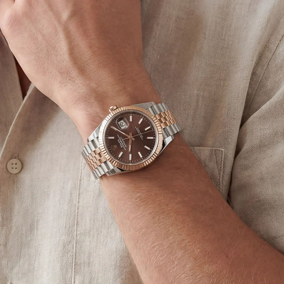 Thumbnail: Rolex Datejust Chocolate Dial Men's Watch