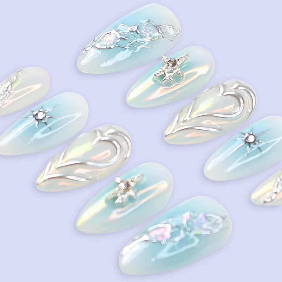 Thumbnail: press on nails, custom nails, fake nails, Nails Art, custom nail, Gift for her