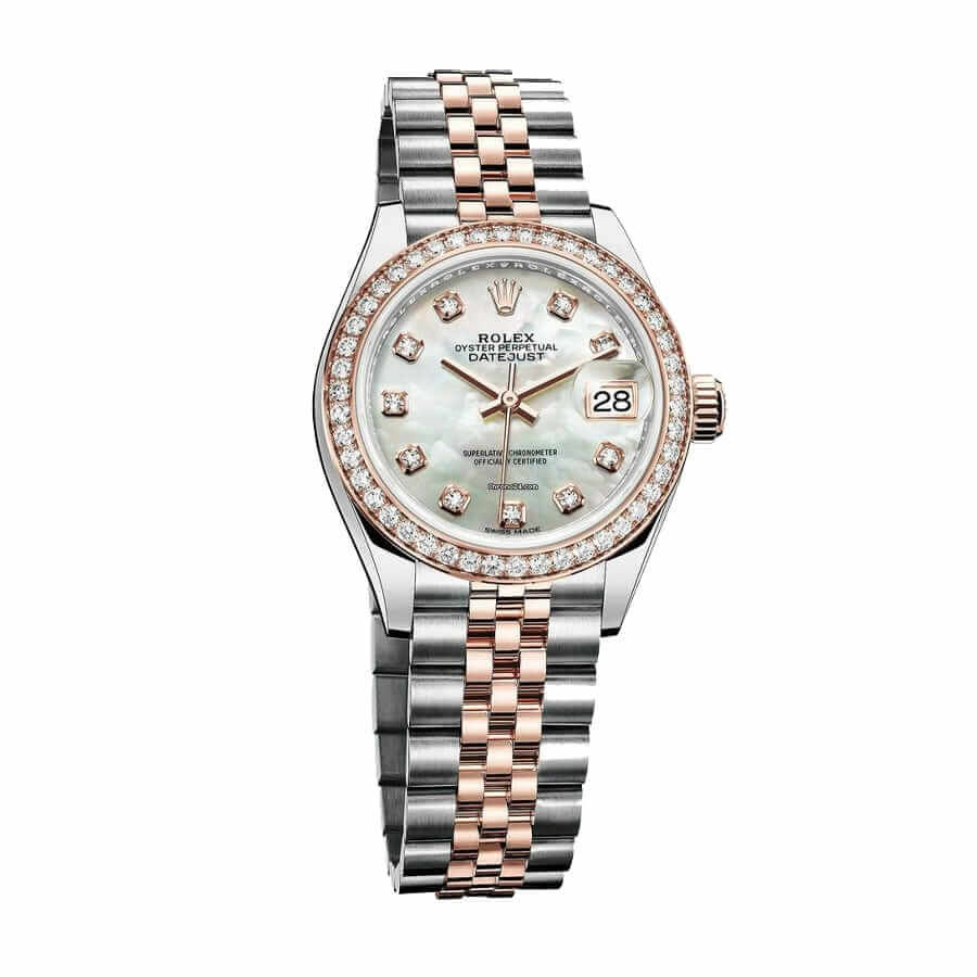 Thumbnail: Rolex Lady-Datejust 279381RBR Mother-of-Pearl Diamond Dial Jubilee