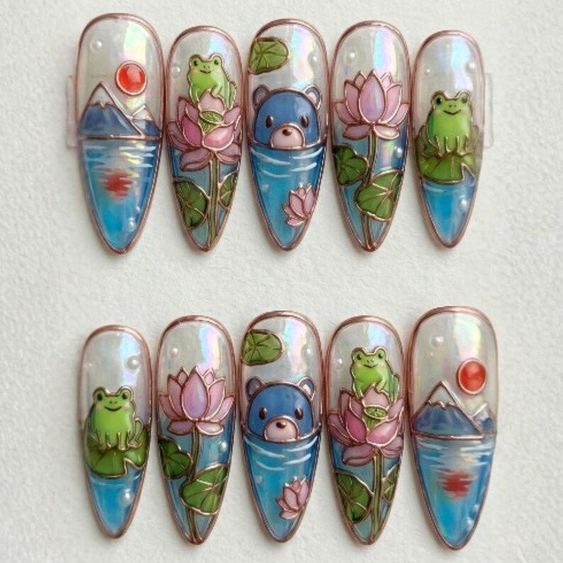 press on nails, custom press on nails, fake nails, Nails Art