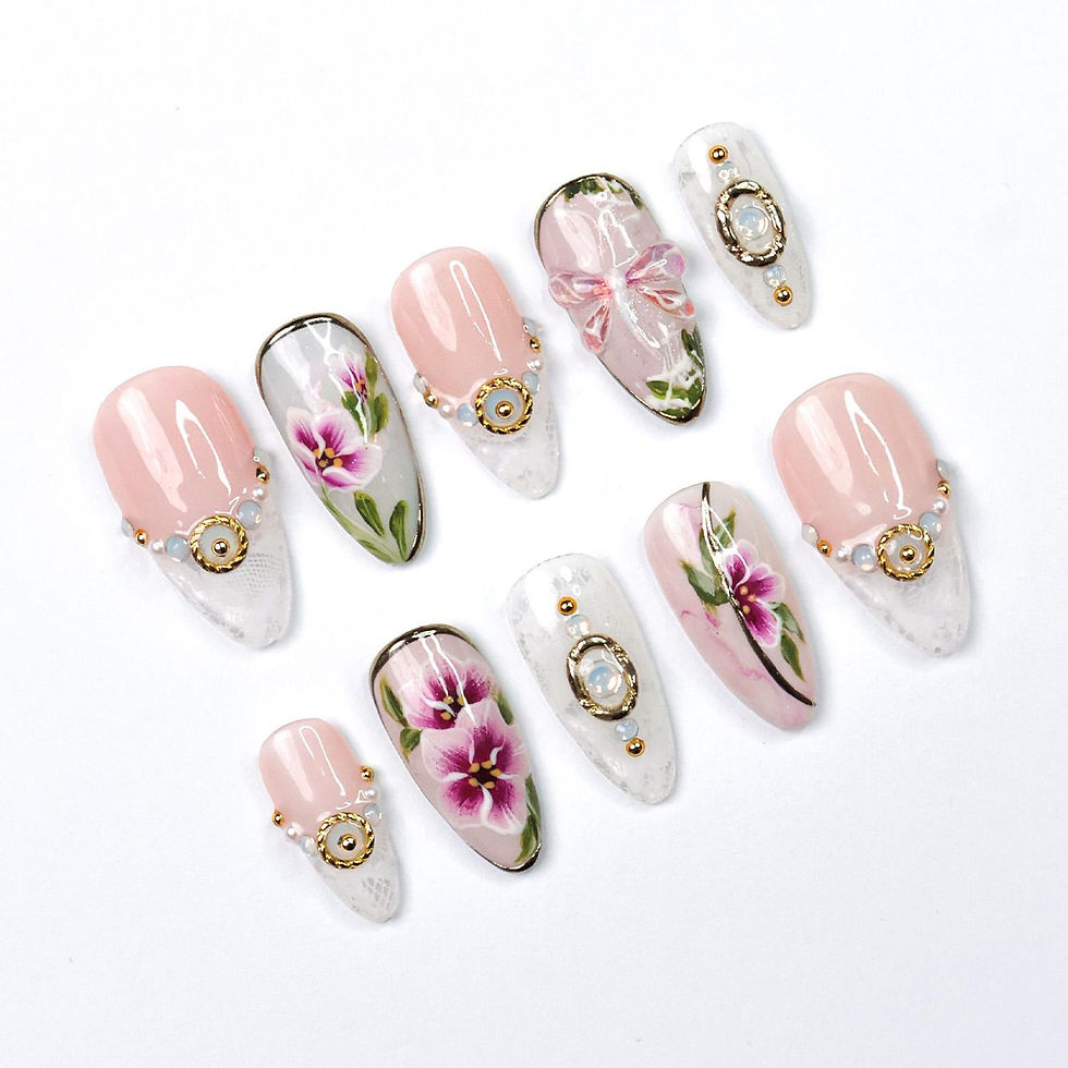 Thumbnail: press on nails, custom nails, fake nails, Nails Art, custom nail, Gift for her