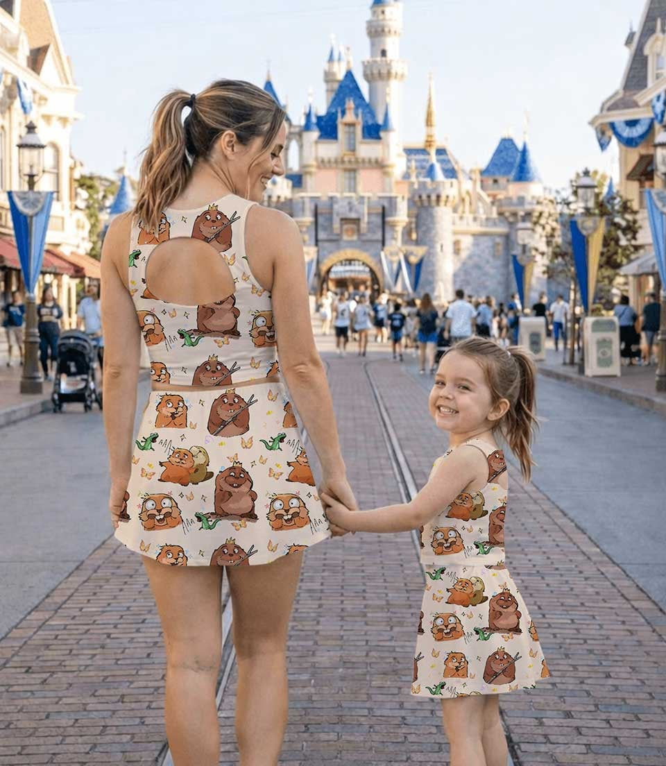 Thumbnail: Big Hero 6 Cute Theme Park Family Vacation Outfit, Mom and Me Dress Set