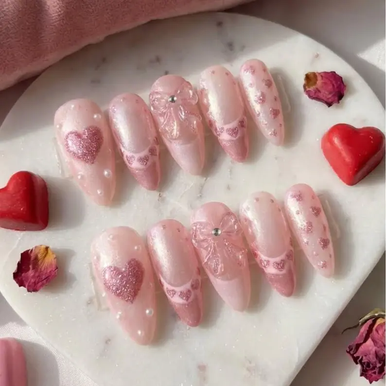 Thumbnail: press on nails, custom press on nails, fake nails, Nails Art