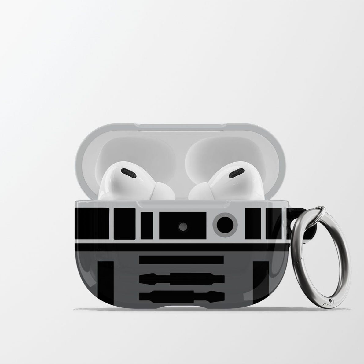 R4K5 AirPods Case | Droid Hard Plastic Protective Apple AirPods 1 2 Pro Case wit