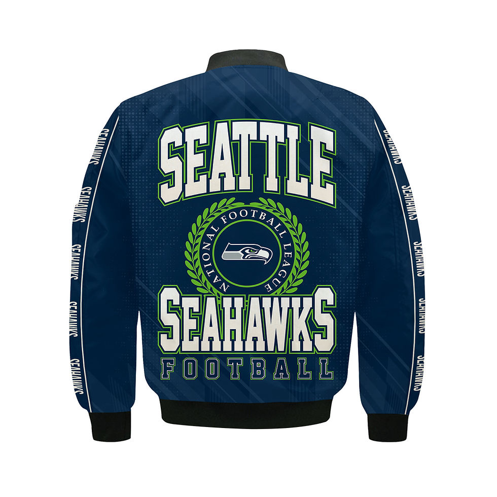 Thumbnail: Seattle Seahawks Football Team 2024 - 25 Personality, Outstanding Bomber Jacket