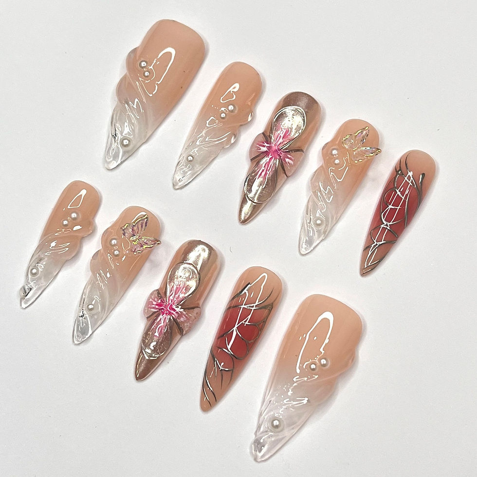 Thumbnail: press on nails, custom nails, fake nails, Nails Art, custom nail, Gift for her