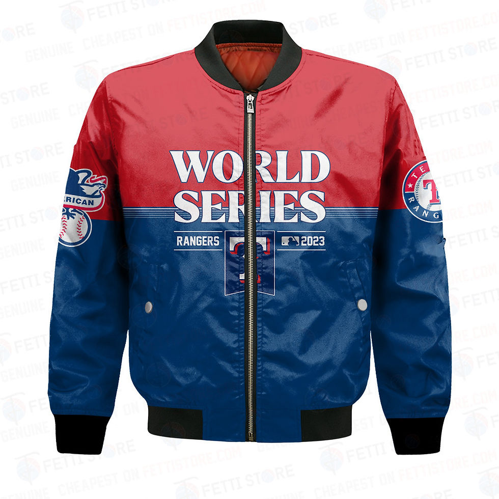 Thumbnail: Texas Rangers Major League Baseball AOP Bomber Jacket