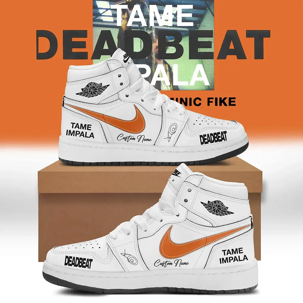 Thumbnail: Tame Impala 'Deadbeat Tour' Custom Air Force 1 - Air Jordan 1 Shoes Sneaker