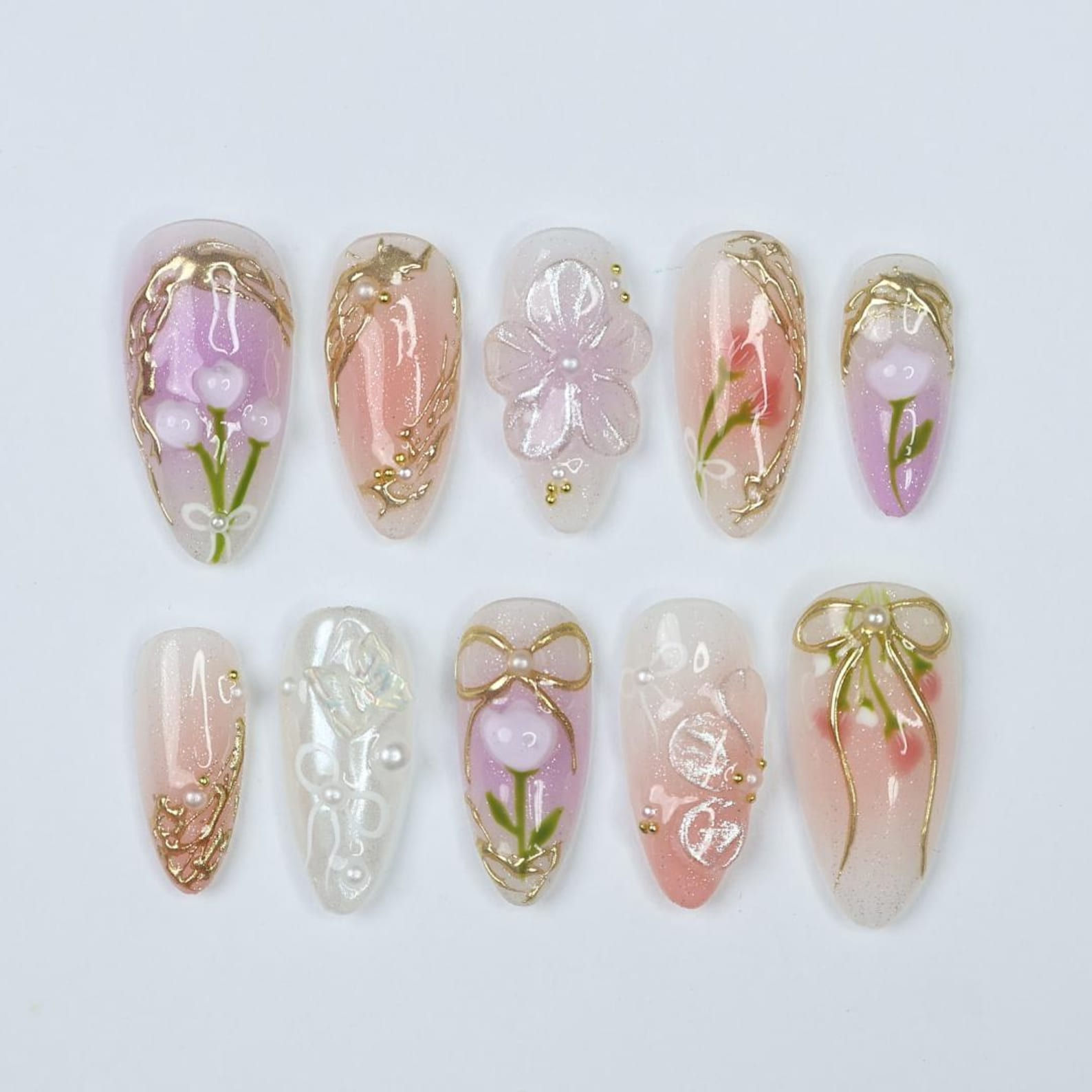 press on nails, custom nails, fake nails, Nails Art