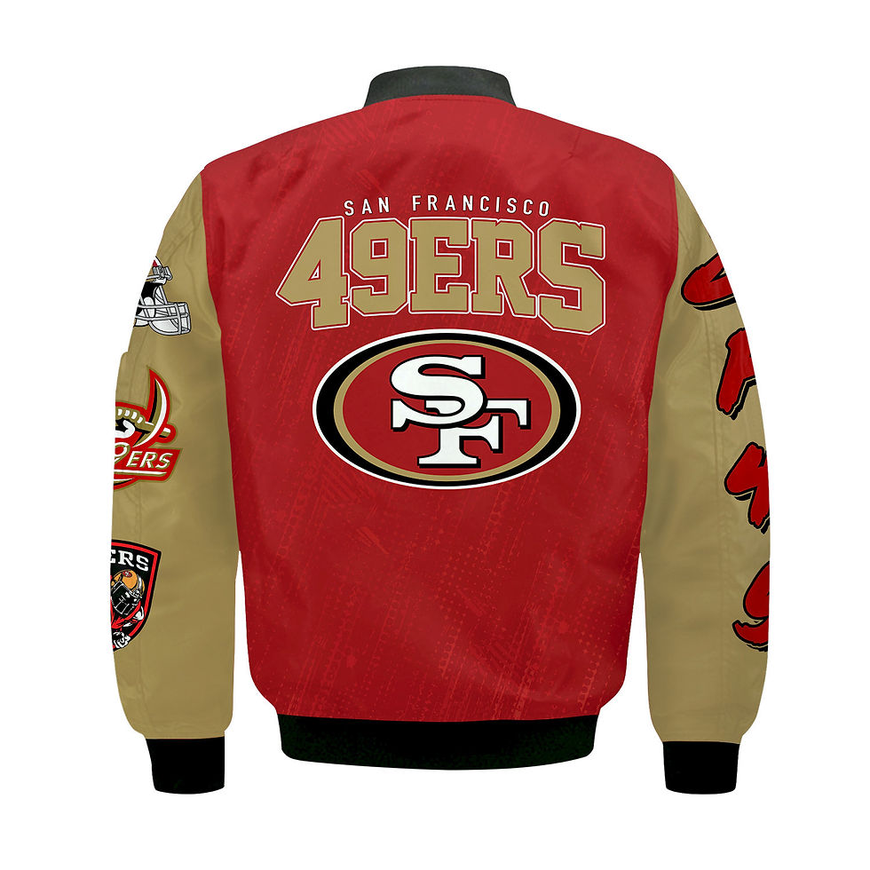 Thumbnail: San Francisco 49ers National Football League Conquer Every Field Bomber Jacket