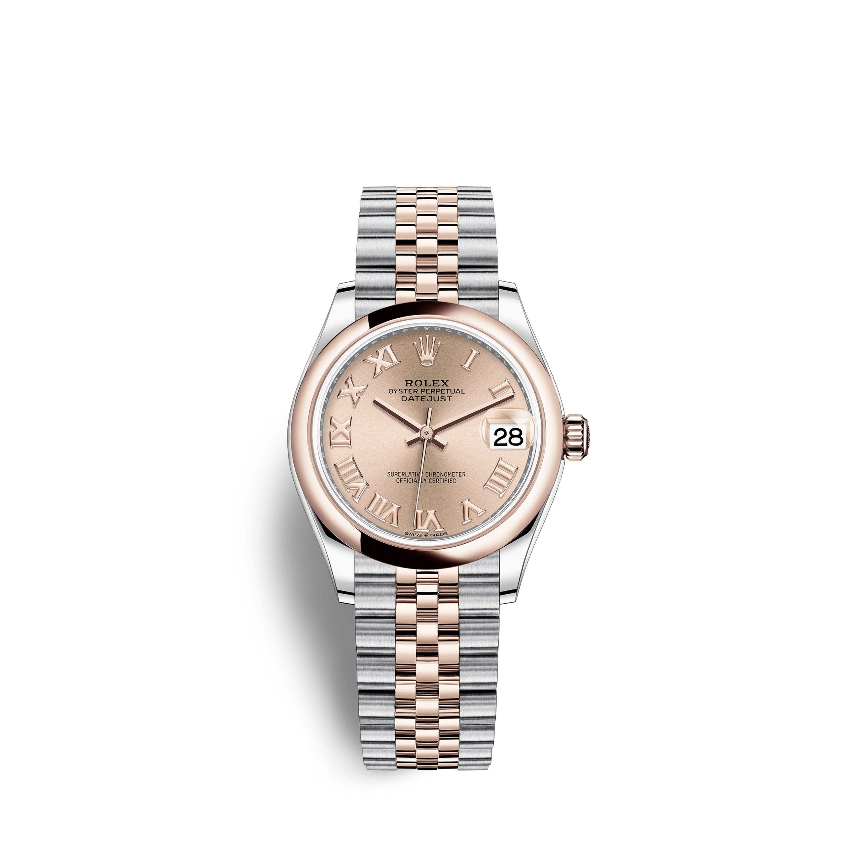 Rolex Datejust 31, Oystersteel and Everose gold Ref# 278241-0006