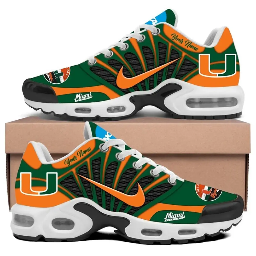 Thumbnail: Miami Hurricanes Customized Sport Shoes