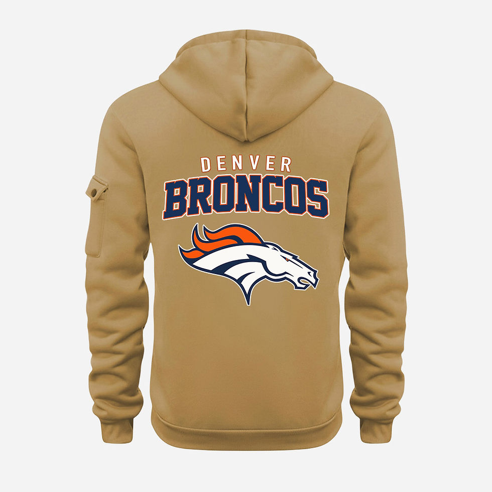 Thumbnail: Denver Broncos Gold Quarter Zip Hoodie