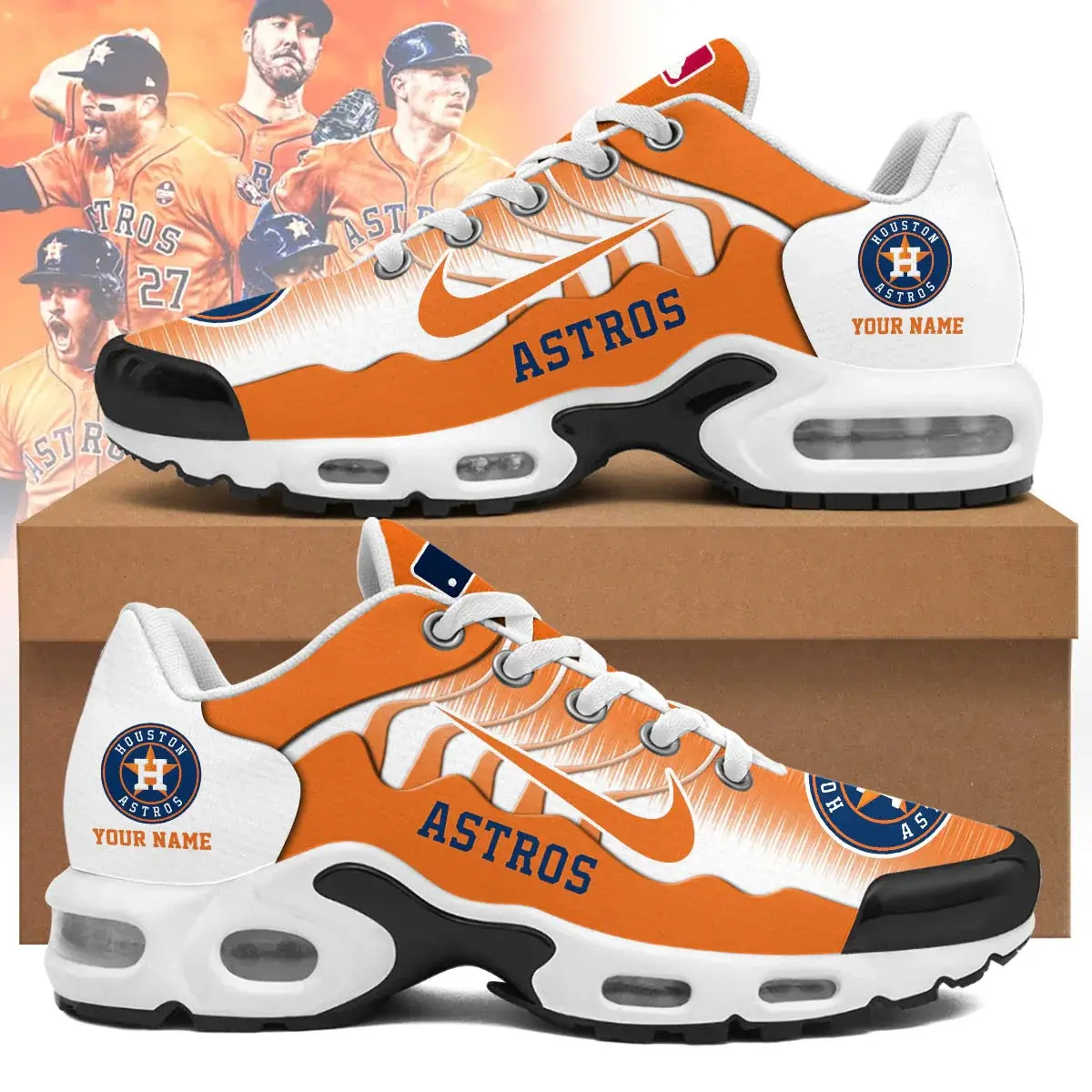 Houston Astros Custom Air-Style Sneakers V.6