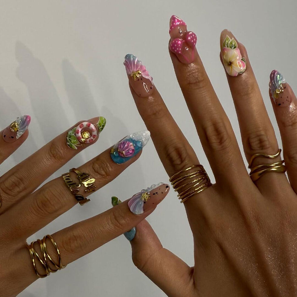 Thumbnail: press on nails, custom press on nails, fake nails, Nails Art
