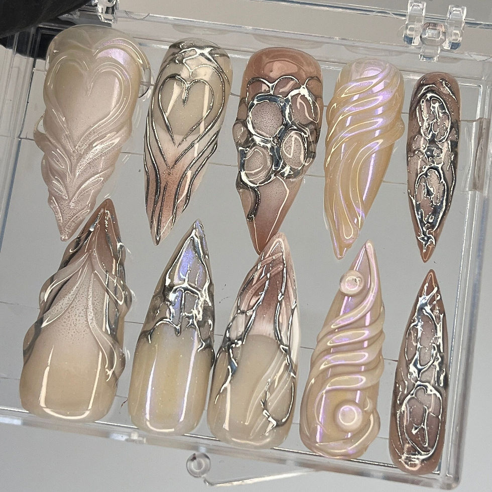 Thumbnail: press on nails, custom nails, fake nails, Nails Art, custom nail