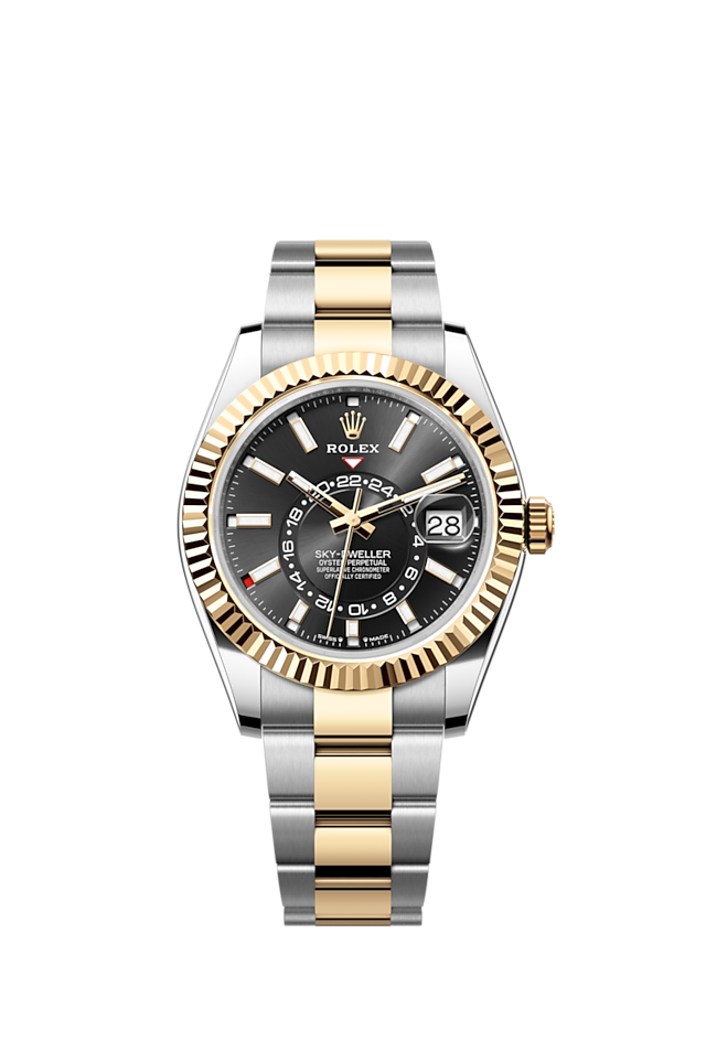 Rolex Sky-Dweller, 42mm, Oystersteel & Yellow Gold, Black Ref# 336933-0003