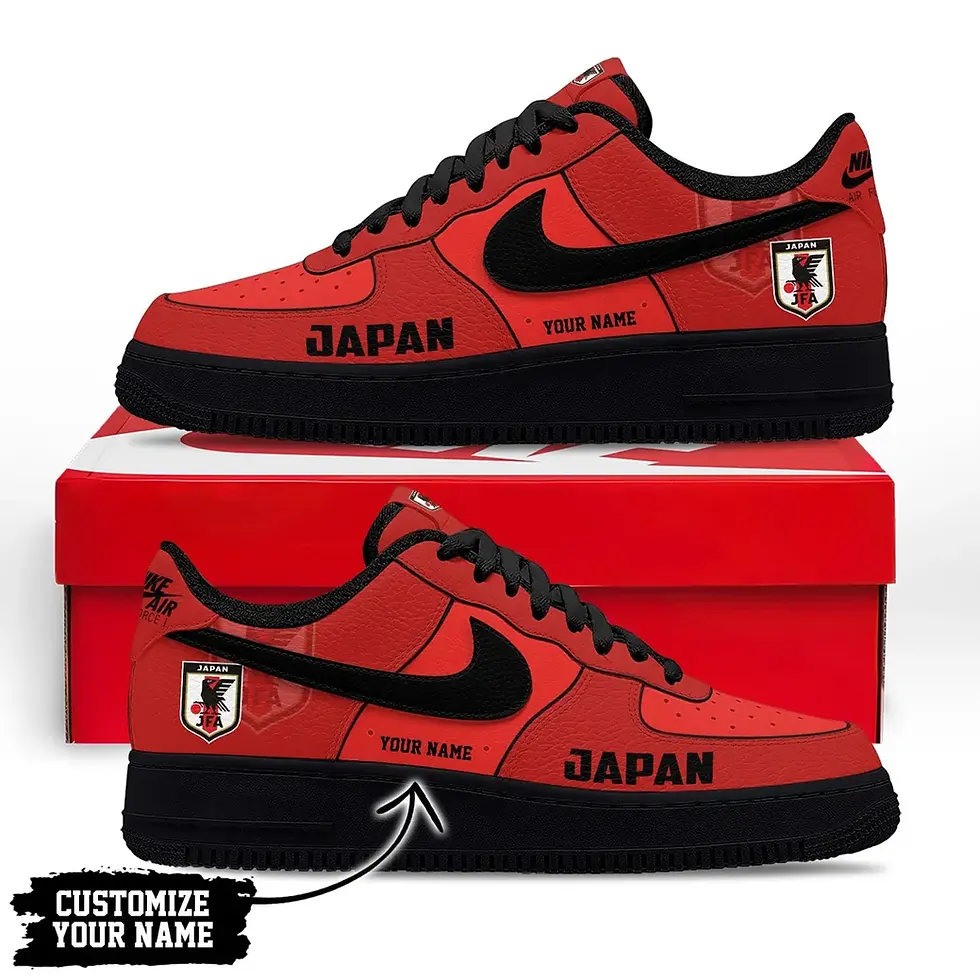 Thumbnail: Japan Premium WC26 Soccer Fan Custom Air Force 1 - Air Jordan 1 Shoes Sneaker