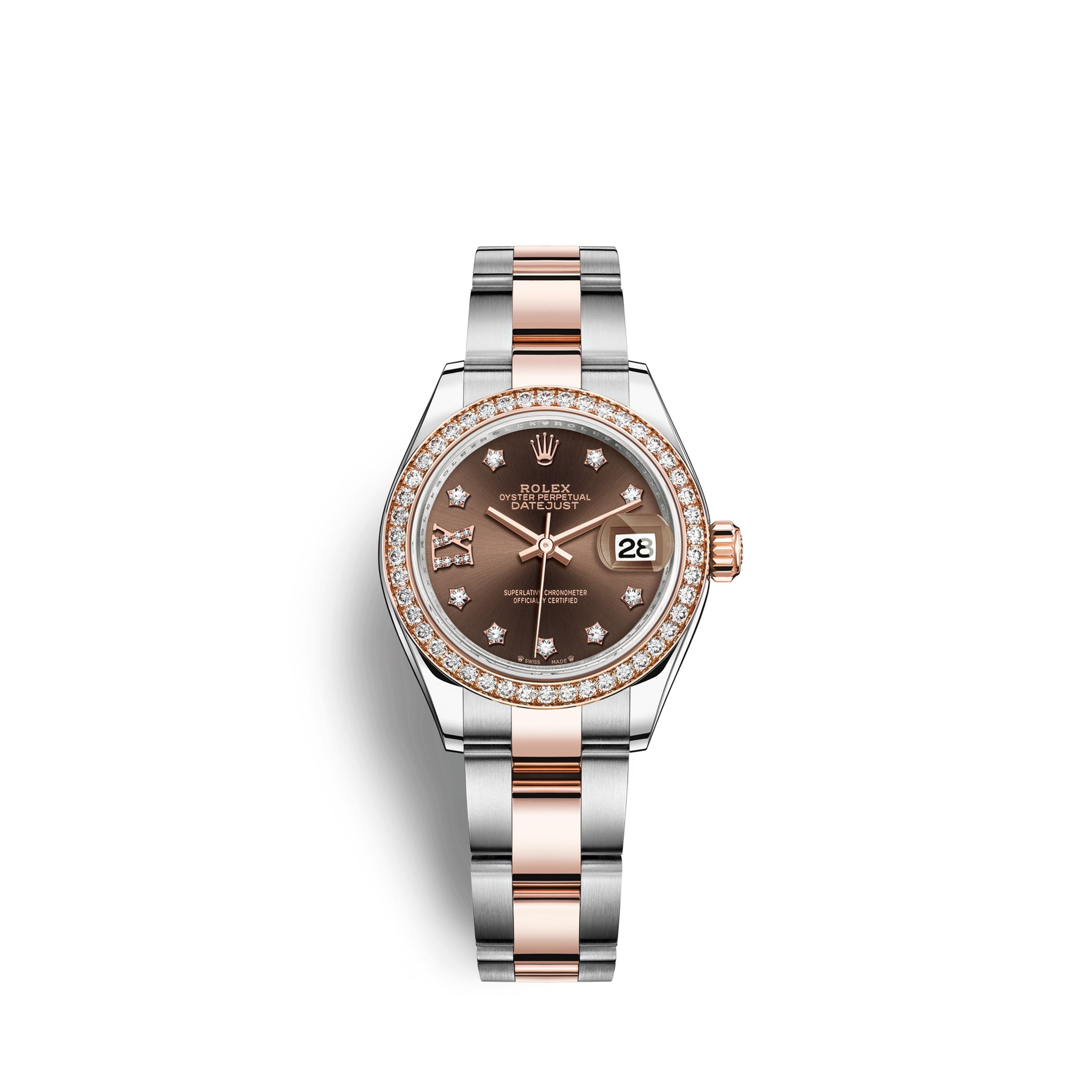 Rolex Lady-Datejust 28, Oystersteel and 18k Everose Gold Ref# 279381RBR-0004