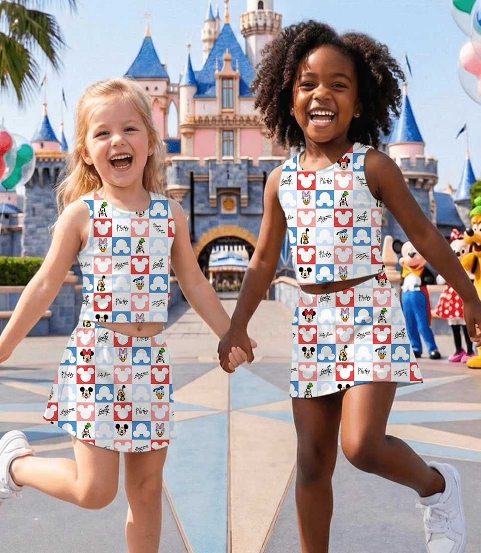 Thumbnail: Mouse and Friends Family Vacation Theme Park Outfit, Mom and Me Dress Set