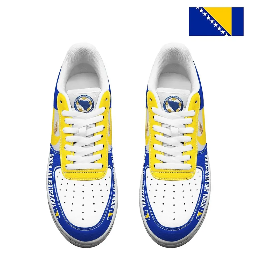 Thumbnail: Bosnia and Herzegovina WC26 Road to Glory Custom Custom Air Force 1 Sneakers