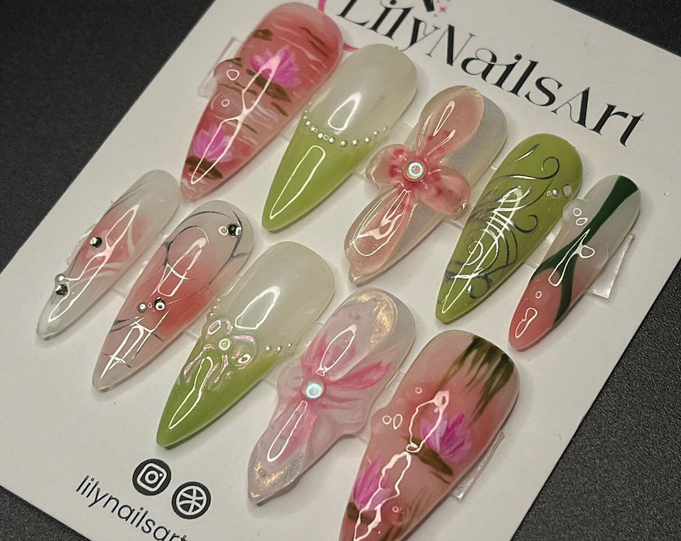 Thumbnail: press on nails, custom nails, fake nails, Nails Art